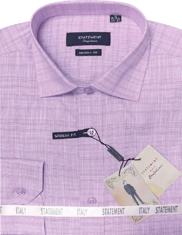 MODERN FIT LAVENDER DRESS SHIRT SELF TEXTURED Bold Men's Animal