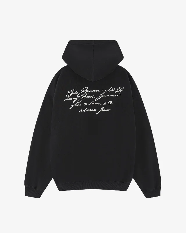 Hip - Hop Style SCRIPT HOODIE Youthful Men's Anime