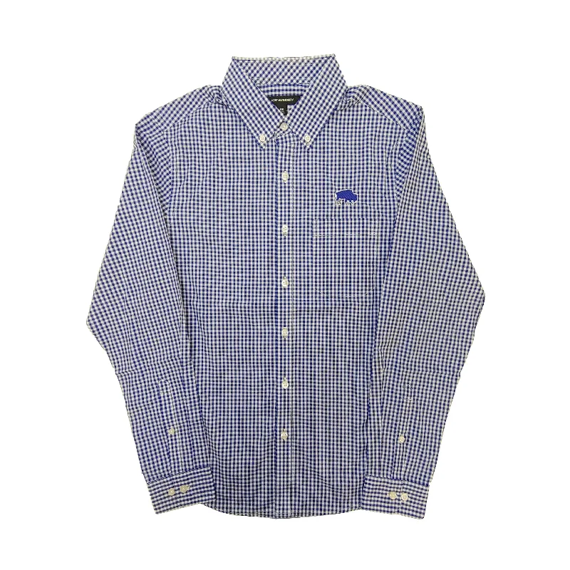 Royal BFLO Broadcloth Gingham Oxford Dress Shirt Earthy Men's Hemp