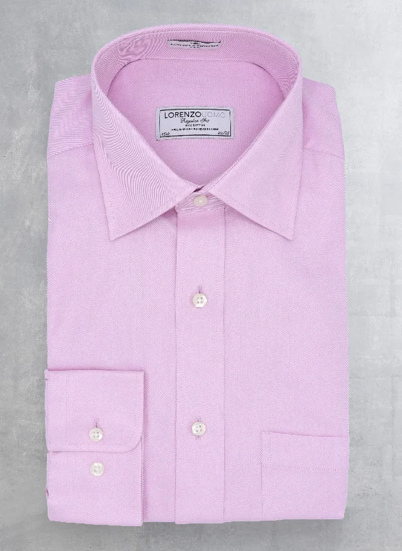 William Fullest Fit Shirt in Solid Lavender Twill Vacation