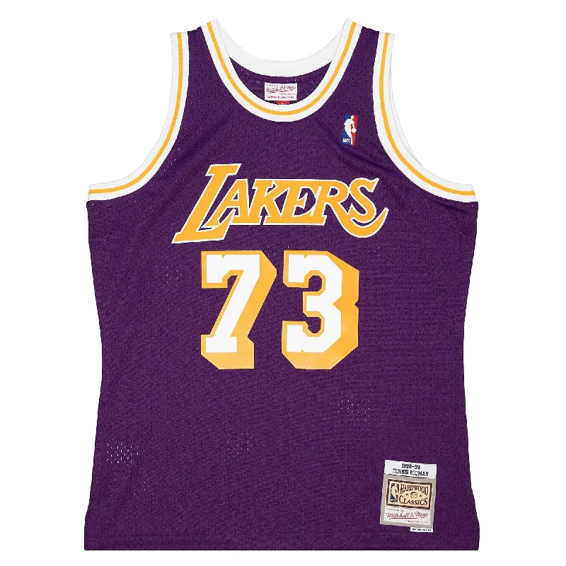 Lakers 98 Rodman Road Jersey Purple Organic