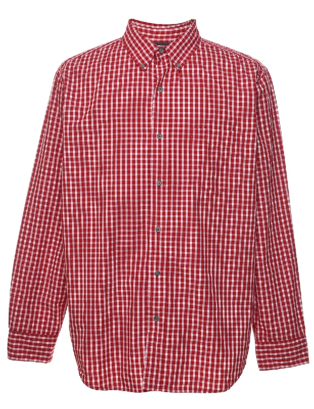 Gale Resistant Chaps Red Checked Shirt - L British Gentleman Style