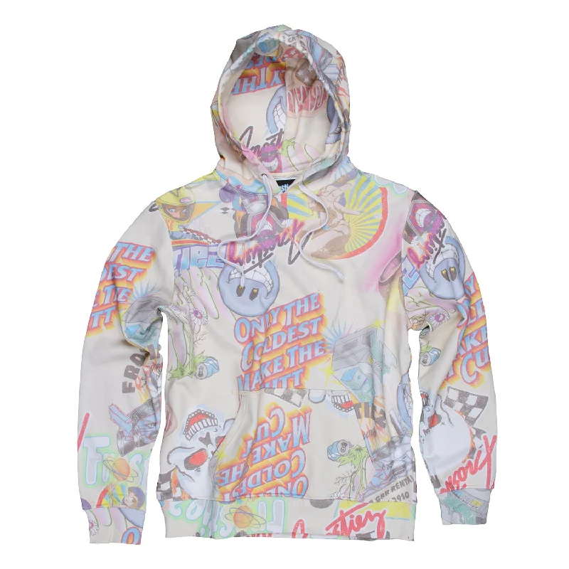 Street Art Theme Frostiez Exotic Hoodie Artistic Men's Hand