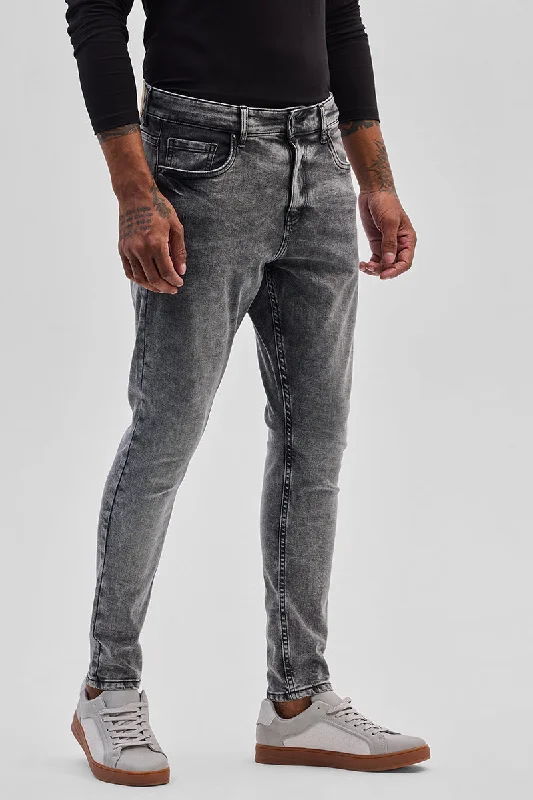 Light Grey Skinny Fit Jeans Tough Men's Military