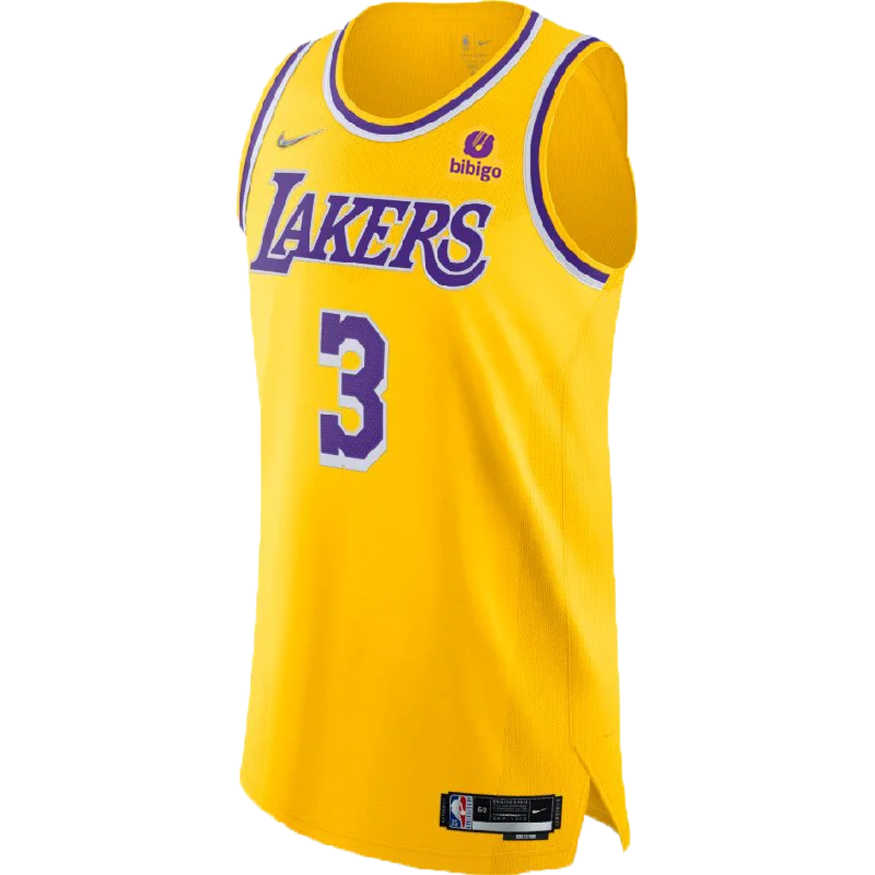 Lakers Anthony Davis 75th Anniversary Authentic Icon Jersey Bold Men's Animal