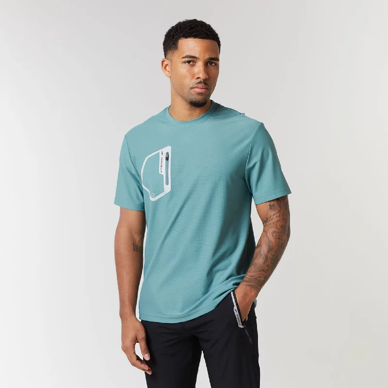 Skin - Friendly Tech Pocket T-Shirt | Dark Sage Practical Men's Multi