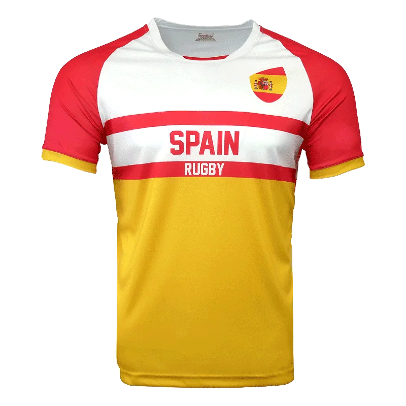 Nations of Rugby Spain Supporters Jersey Bohemian Men's Free