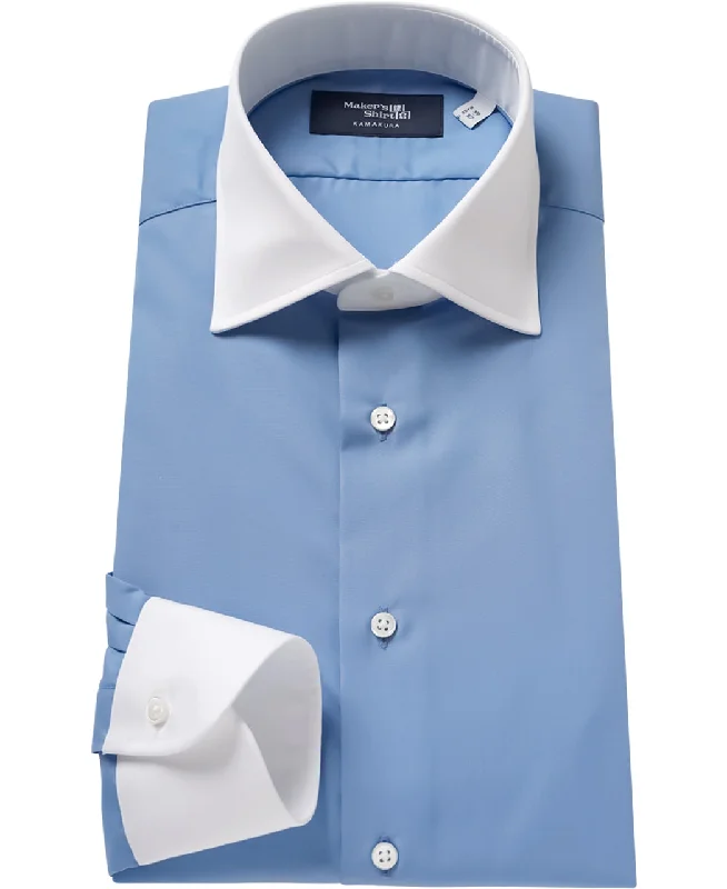 TOKYO SLIM FIT - Spread (Winchester) Broadcloth Preppy Men's College