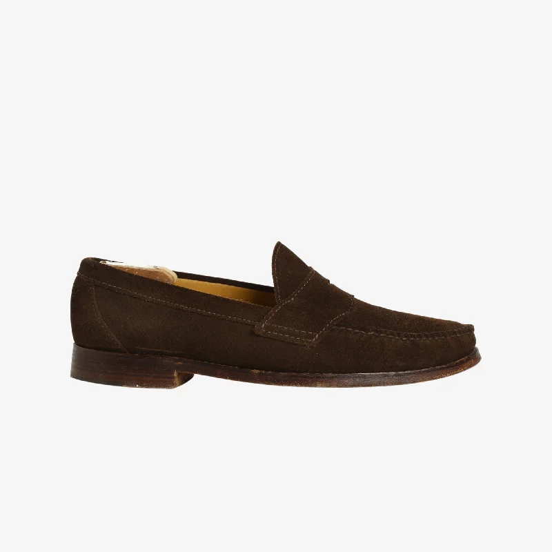 Warm keeping Suede Penny Loafer Beach