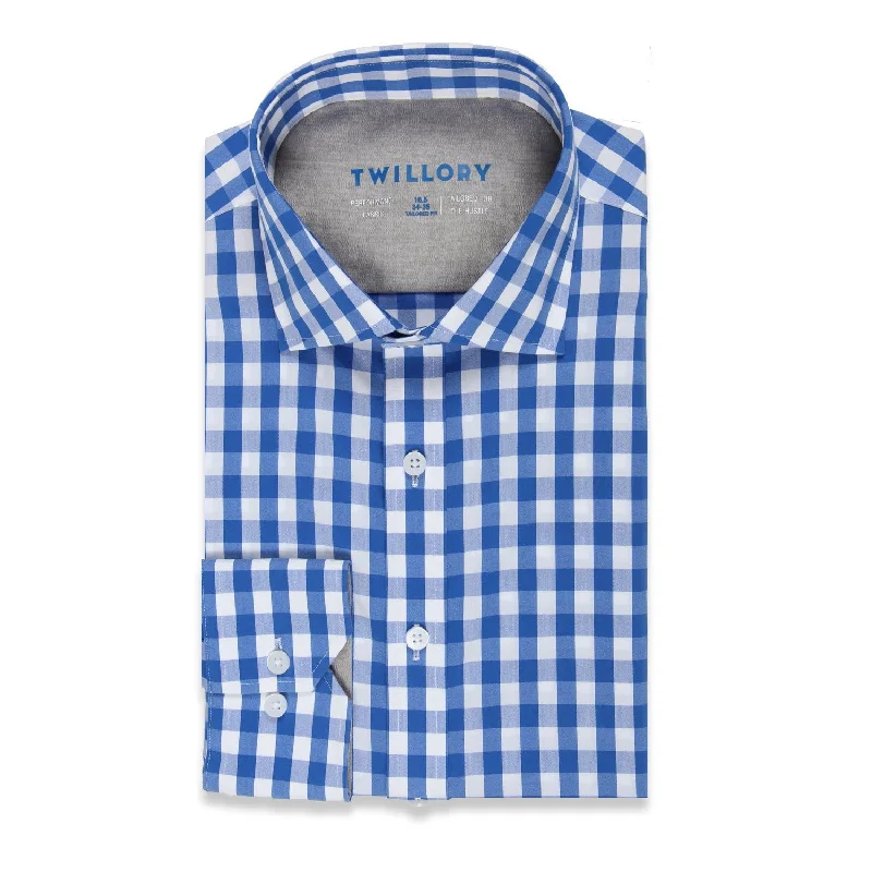 TRENDSETTER // Performance Blue White Gingham Dapper Men's 1920S