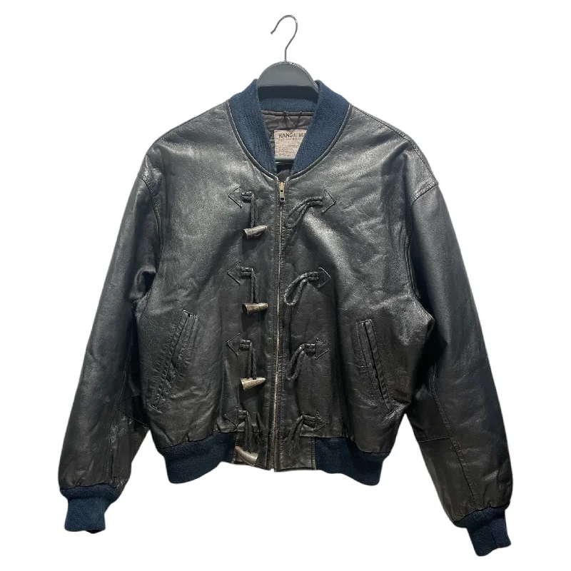 Gale Resistant KANSAI YAMAMOTO/Leather Jkt/M/Leather/BLK/Animal Pattern/ Tough Men's Tactical