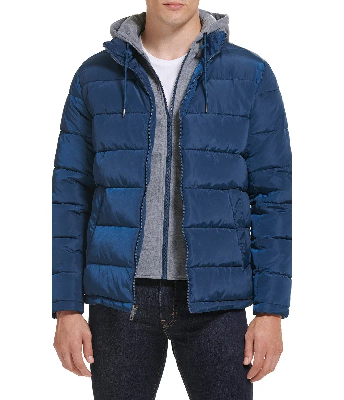 Air Permeable Hooded Puffer Jacket With Bib Bohemian Men's Free