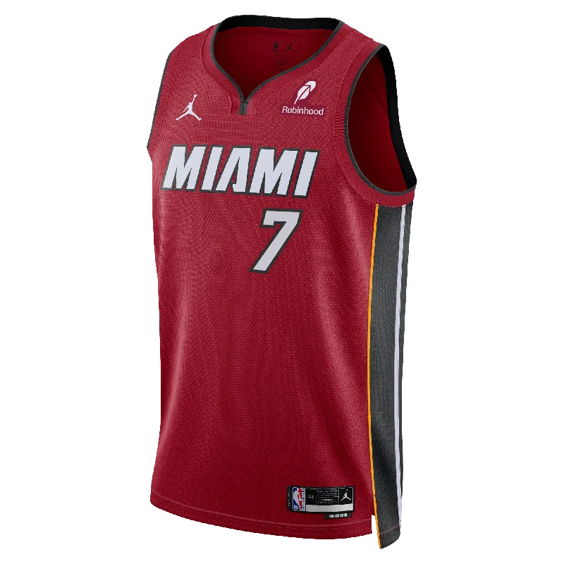 Kel'el Ware Nike Jordan Brand Miami HEAT Statement Red Swingman Youth Jersey Monochromatic Office Style