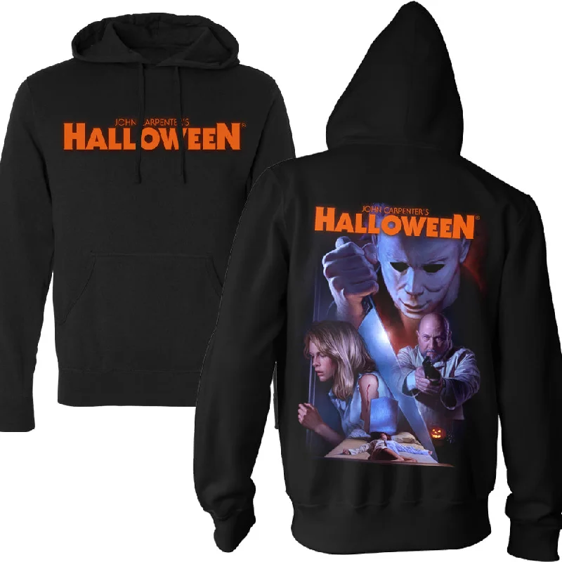 Comfort Fit Halloween Haddonfield Nightmare Pullover Hoodie Trendy Men's Scandinavian