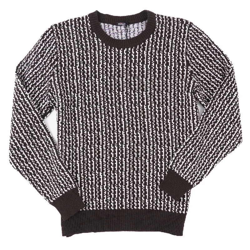 Warm keeping Kiton Patterned Knit Cashmere Sweater Laid