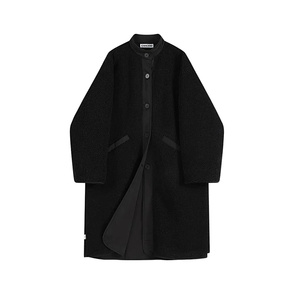 Perfect fittingClassic Collarless Button-Up Coat Refined Men's Classic 