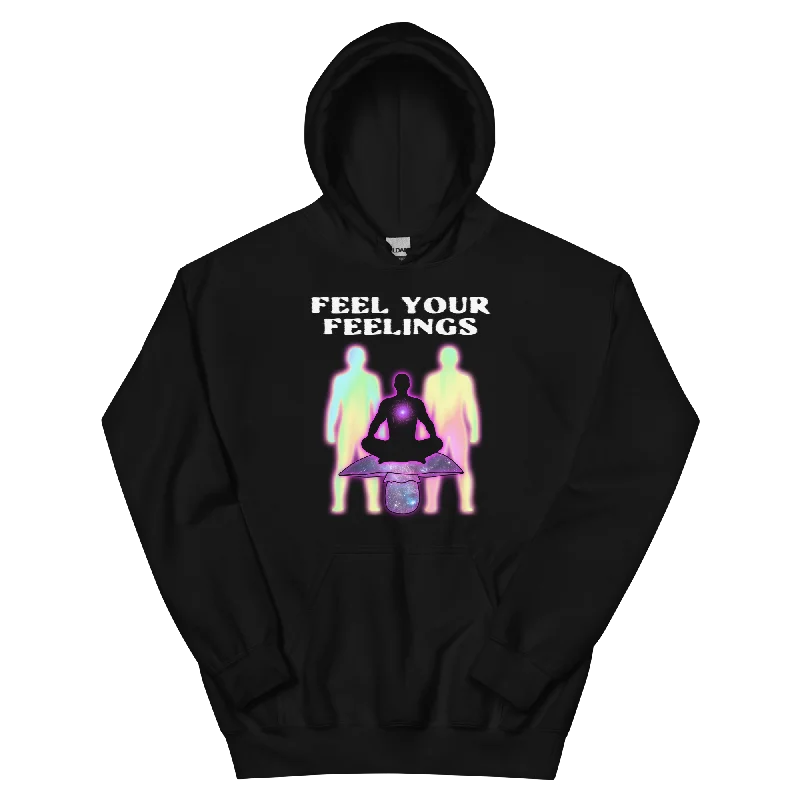 Anime Inspired Feel Your Feelings Graphic Hoodie Relaxed Men's Australian 