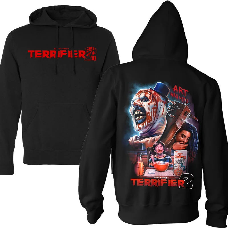 Anime Inspired Terrifier 2 Art Was Here Pullover Hoodie Tailored