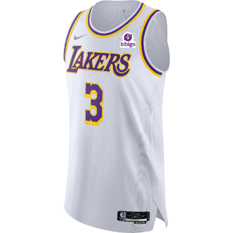 Lakers Anthony Davis 75th Anniversary Authentic Association Jersey Youthful Men's Anime