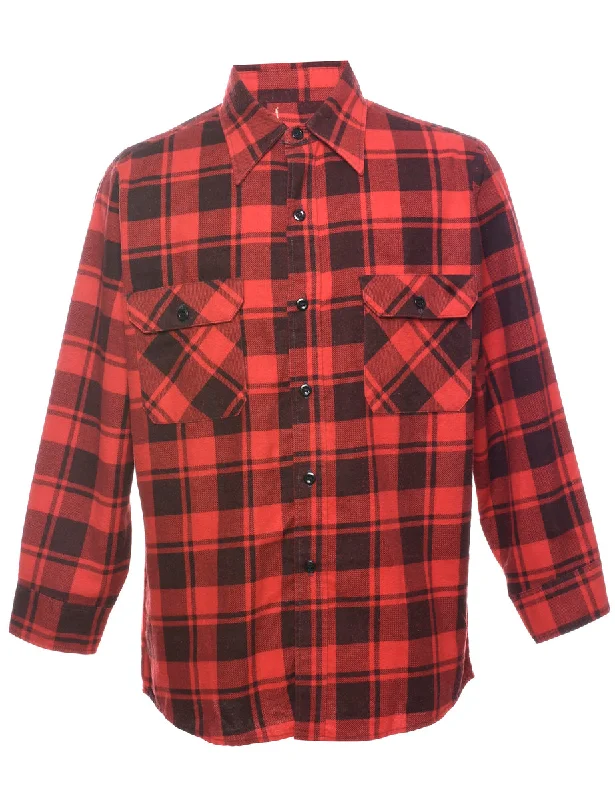 Cloud Soft Long Sleeved Checked Shirt - L British Gentleman Style