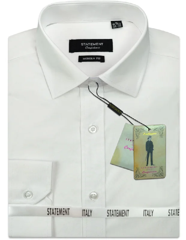 MODERN FIT WHITE BASIC DRESS SHIRT Beach