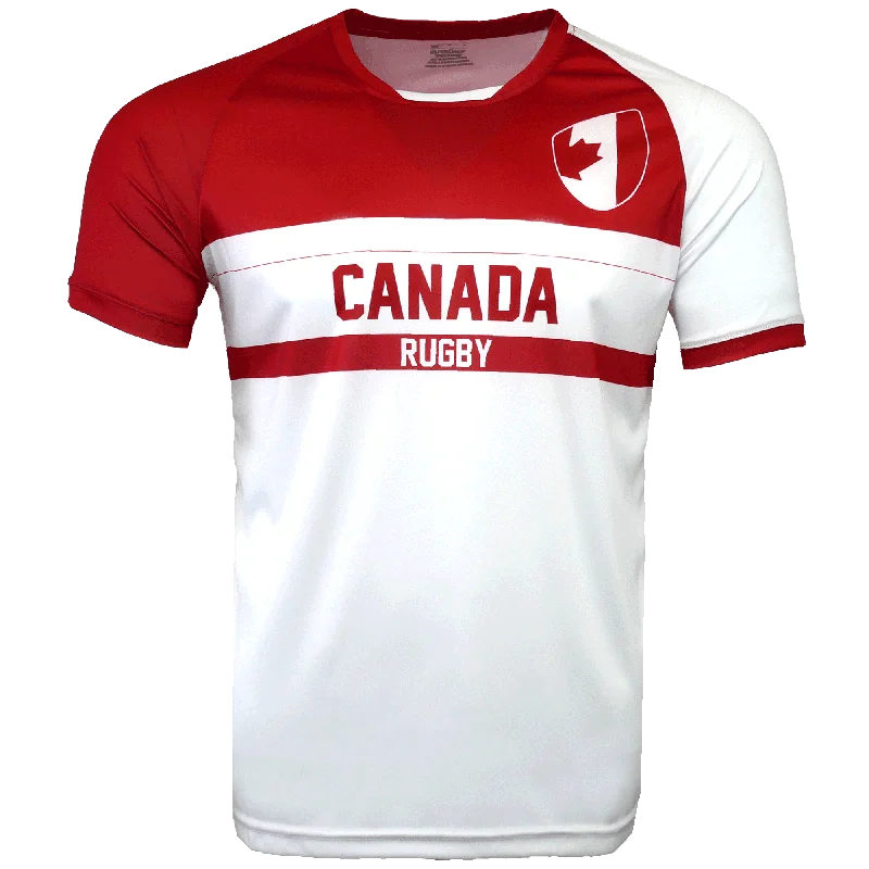 Nations of Rugby Canada Rugby Supporters Jersey Cozy Men's Winter