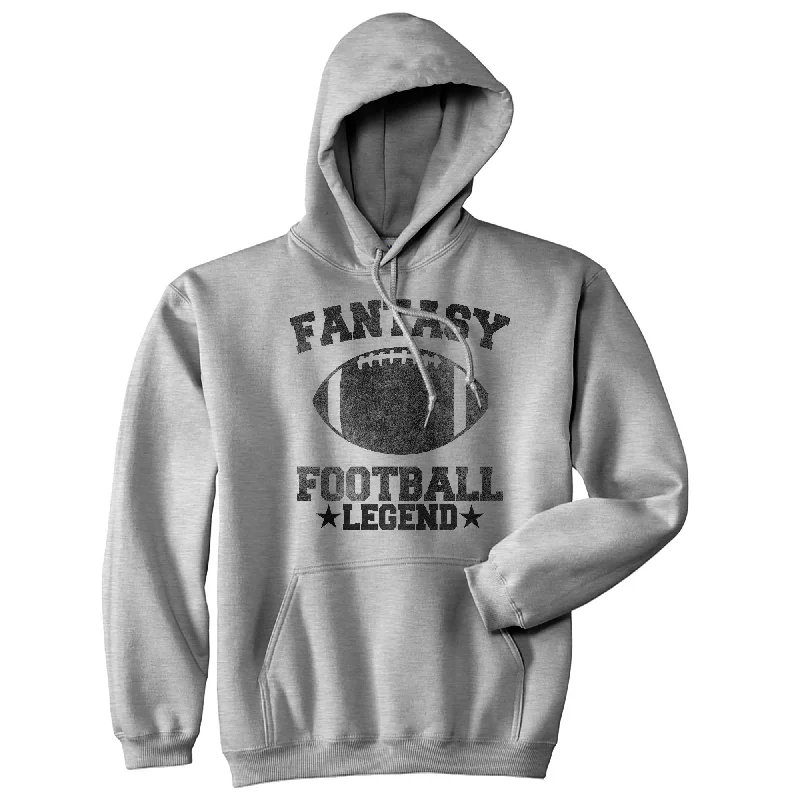 Cozy Feeling Fantasy Football Legend Hoodie Trendy Men's Bucket