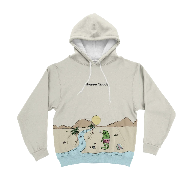 Anime Inspired Beach Vibes All Over Print Unisex Hoodie Hip Men's Urban