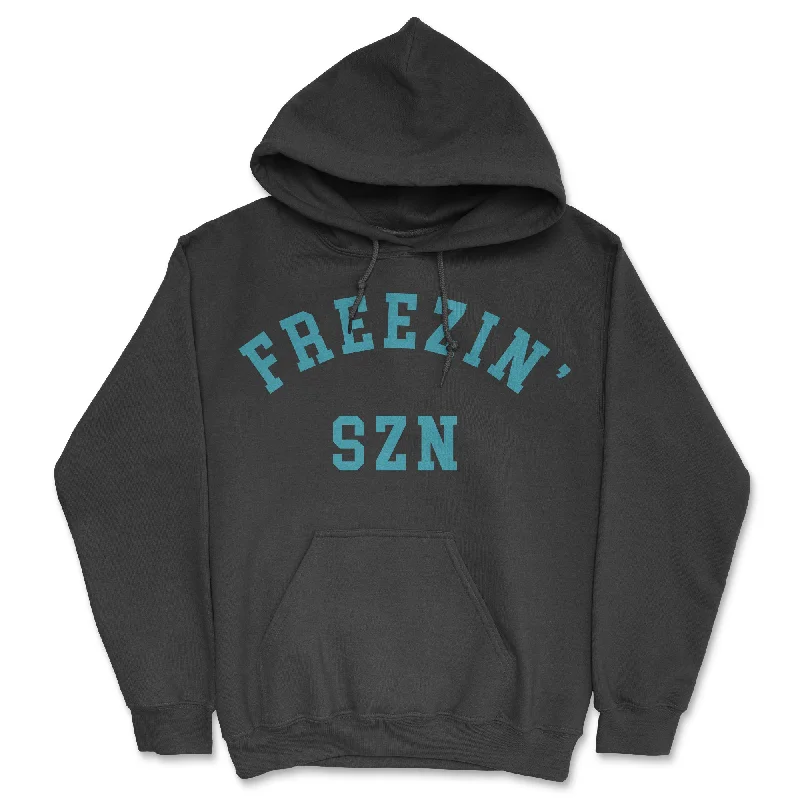 Soft to Touch Freezin Szn Hoodie Practical Men's Quick