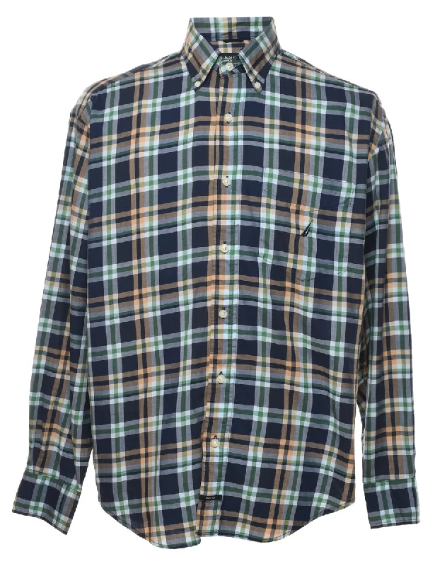 Snug Fit Nautica Checked Shirt - M Sharp Men's Italian