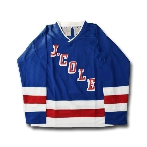 J. Cole #14 Forest Hills Dr. Hockey Jersey Bold Men's Animal