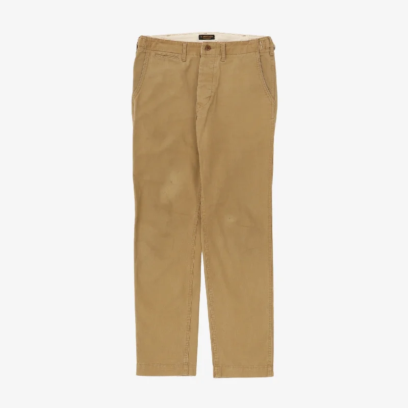 Breathable Chino Trousers Sporty Men's Tennis