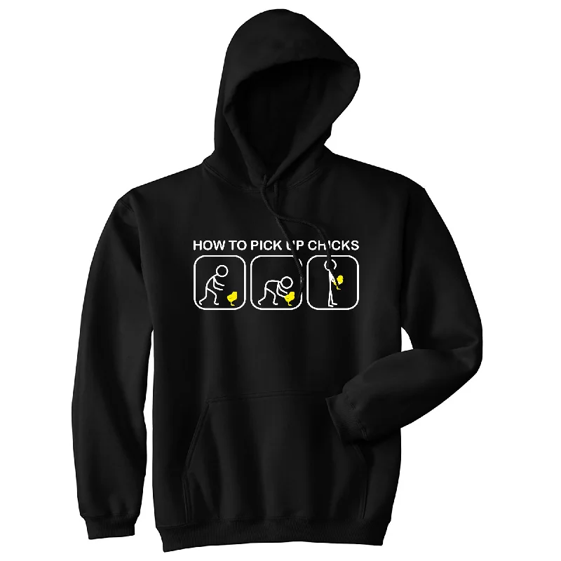 Cozy Feeling How to Pick Up Chicks Hoodie Dynamic Men's Glow