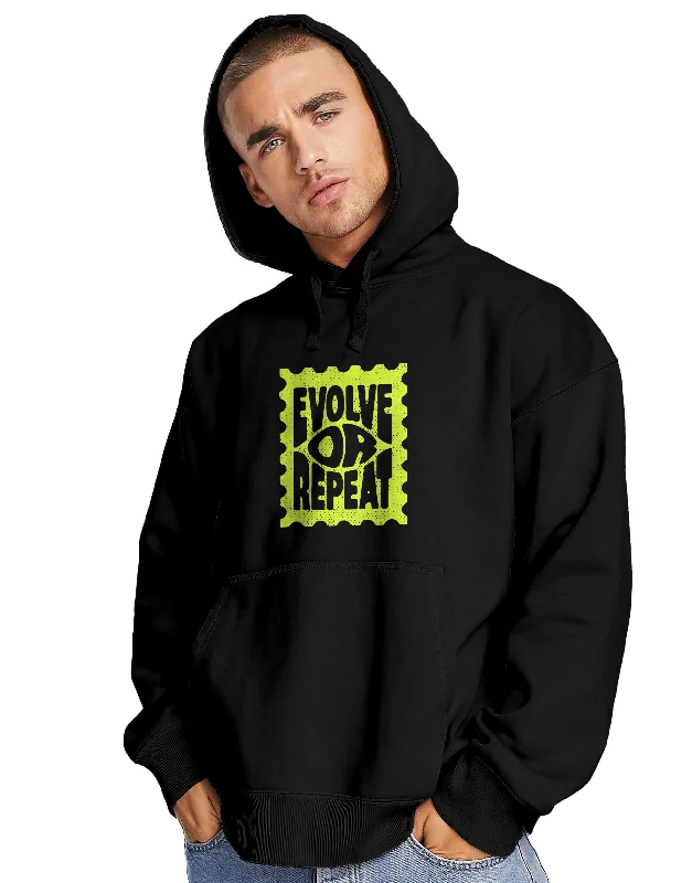 Anime Inspired Evolve or Repeat Hoodie Stylish Men's Neon