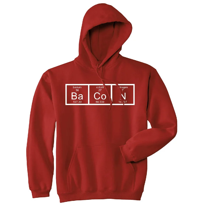 Street Art Theme Bacon Chemistry Hoodie Relaxed Men's Beach