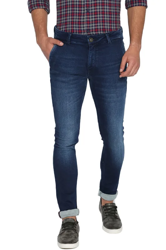 Blade Fit Indigo Stretch Jeans Athletic Men's High