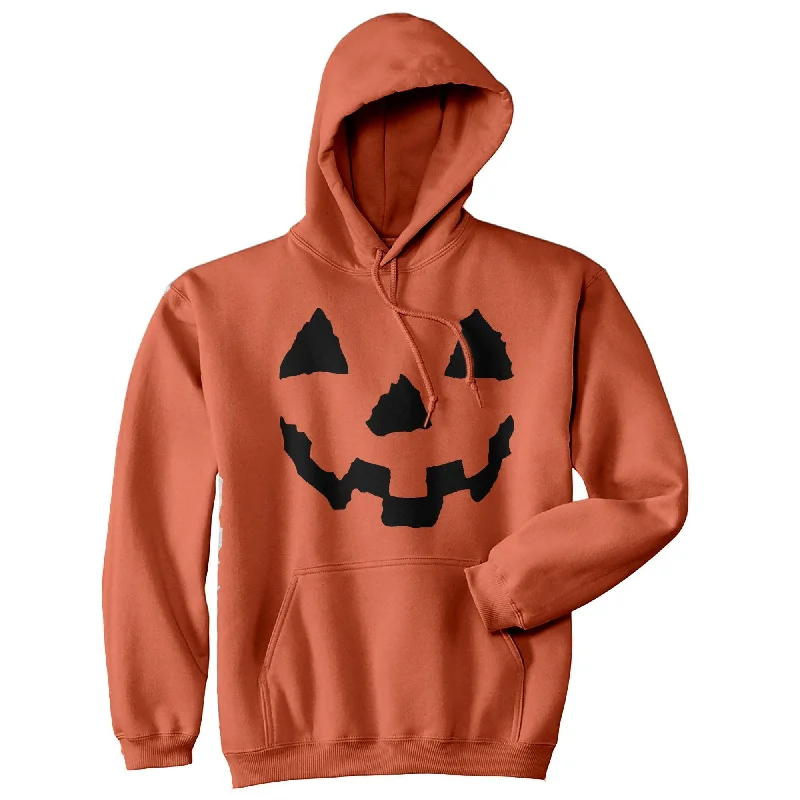 Skin - Friendly Pumpkin Face Hoodie Polished Men's Satin