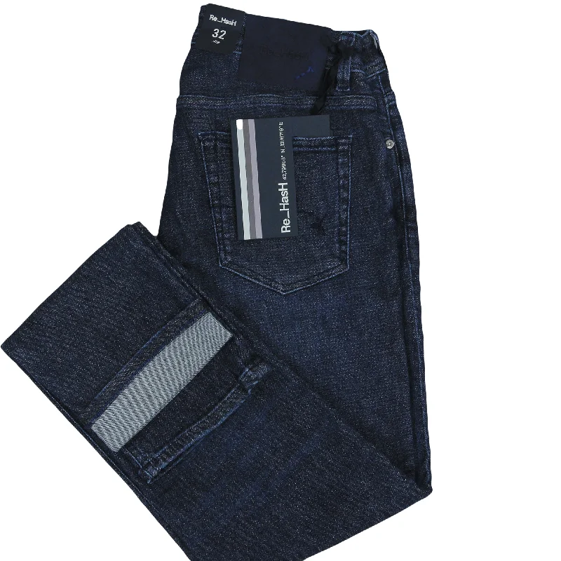 Mid Blue Rubens Power-Stretch Slim Fit Japanese Denim - Re-Hash Adventure