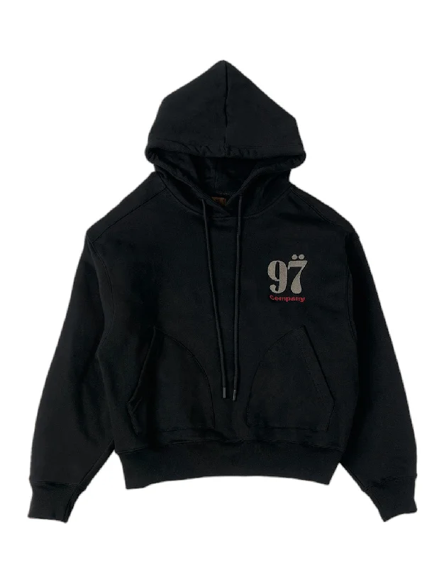 Anime Inspired 1997shell Stock Logo Hoodie(Black) Stylish Men's Tropical 