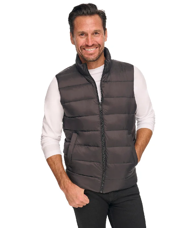 Hip  hop  inspired Puffer Vest Stylish Men's Neon