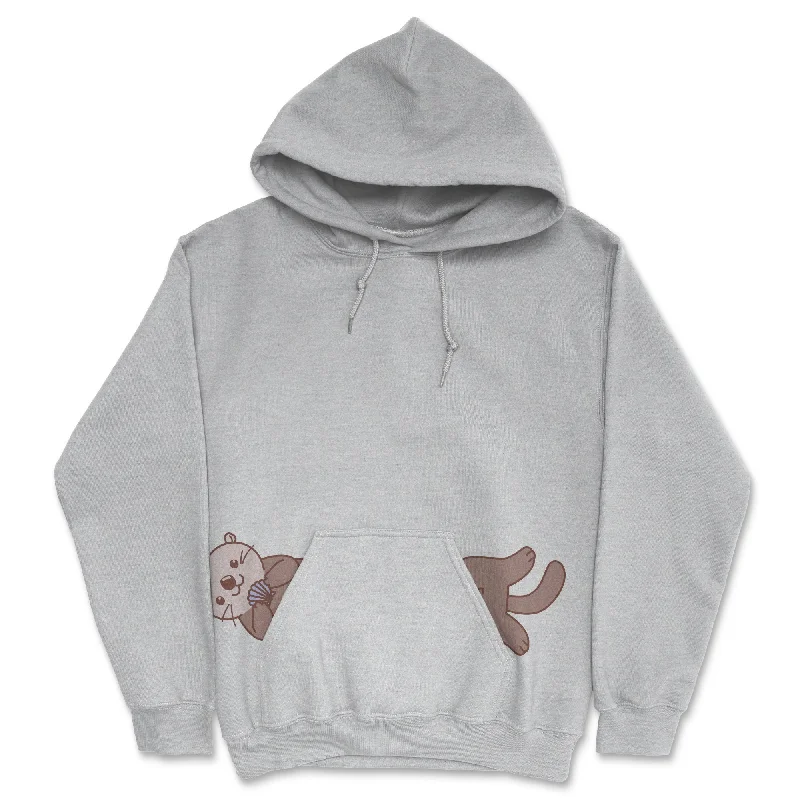 Comfort Fit Sea Otter Hoodie Laid