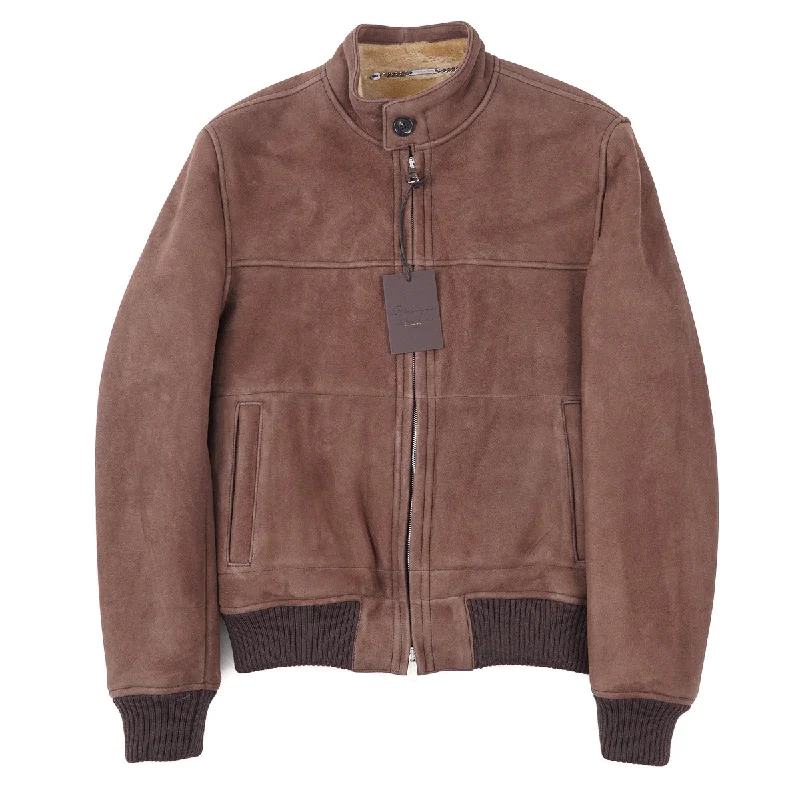 Breathable Rifugio Shearling Leather Bomber Jacket Adventure