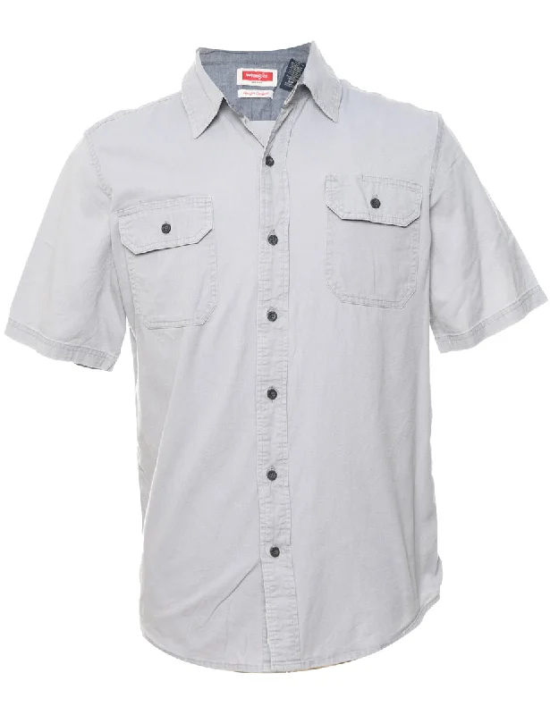 Graffiti Inspired Wrangler Grey Shirt - S Masculine Men's Thick