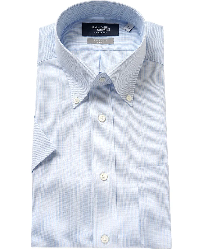 Short Sleeve Shirt - Button Down Dobby J-Tech EASY CARE Athletic Men's High