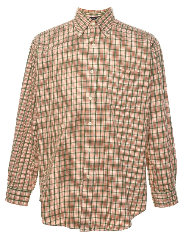 Retro inspired J. Simon Checked Shirt - M Vacation