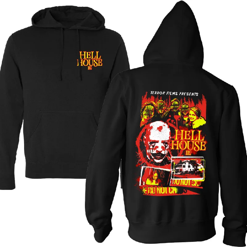 Anime Inspired Hell House LLC Do Not Cross Pullover Hoodie Hip Men's Urban