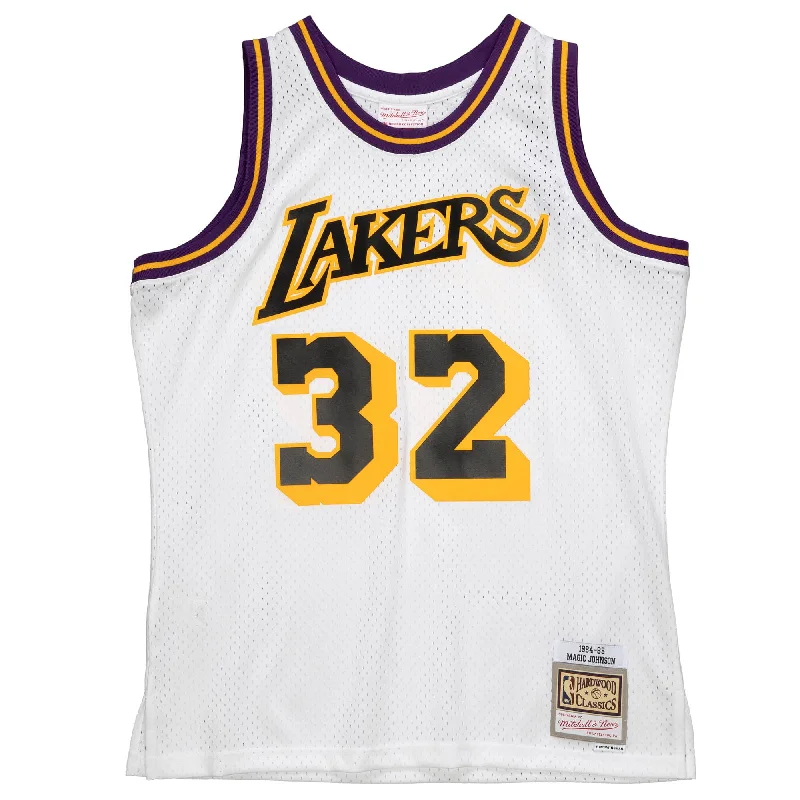 Lakers 1984 Johnson Reload Black/White Jersey Vacation