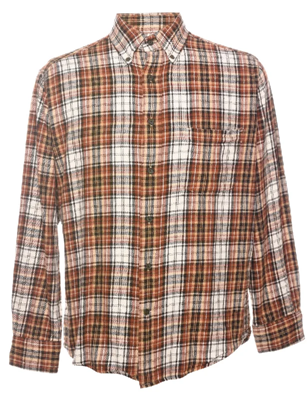 Bohemian Tribal St John's Bay Checked Shirt - M Classic Men's Pin