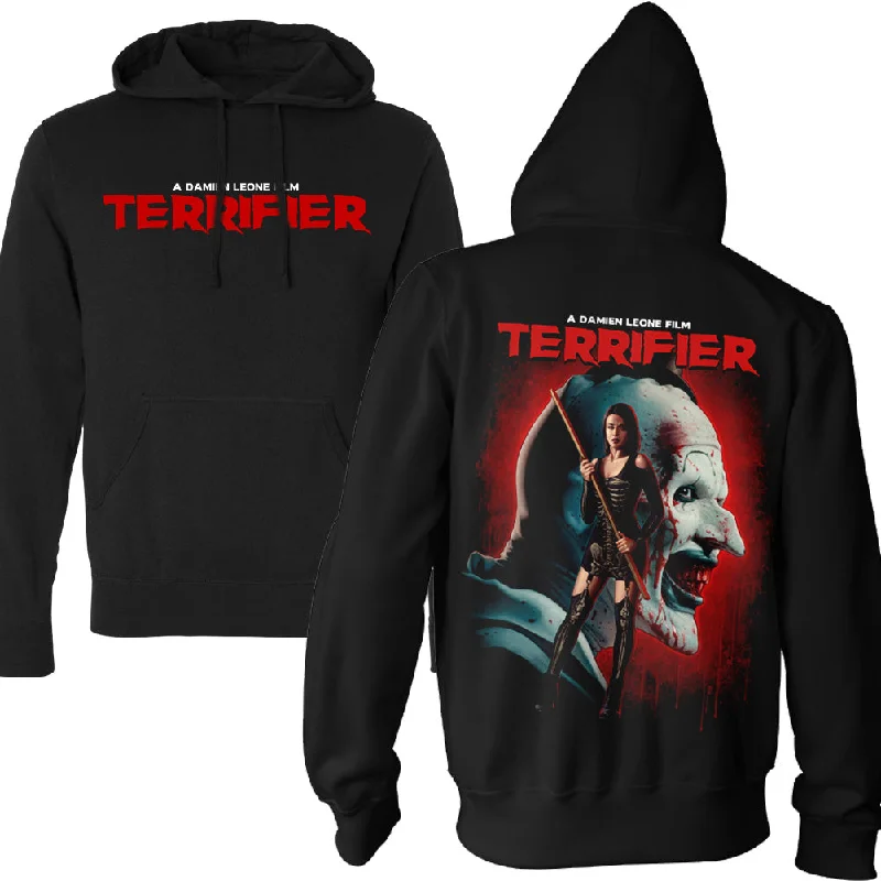 Light on Body Terrifier An Eye For An Eye Pullover Hoodie Athletic Men's Compression