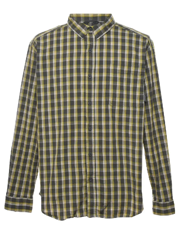 Retro inspired Columbia Gingham Checked Shirt - L Practical Men's Multi